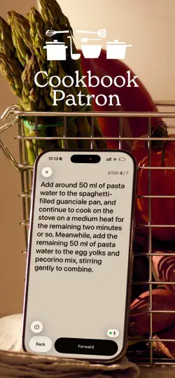 Capture d'écran de Cookbook Patron sur iPhone 1