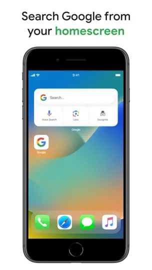 Screenshot von Google auf dem iPhone 7