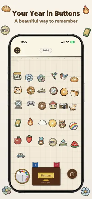 365 Buttons: Daily Journal screenshot 2