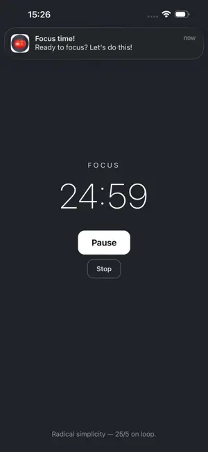 PomodoroFlow screenshot 2
