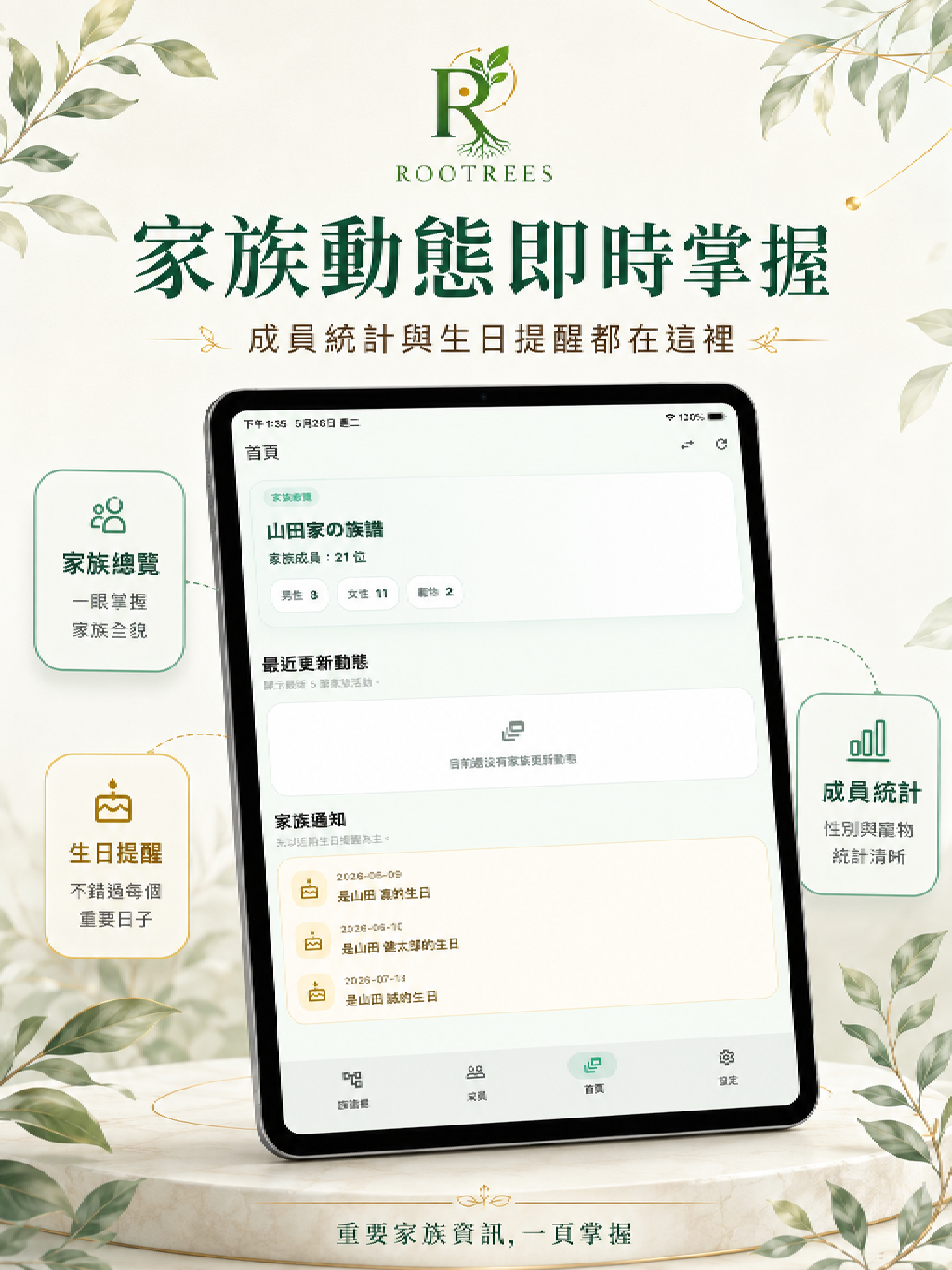 Rootrees：家族樹與族譜紀錄