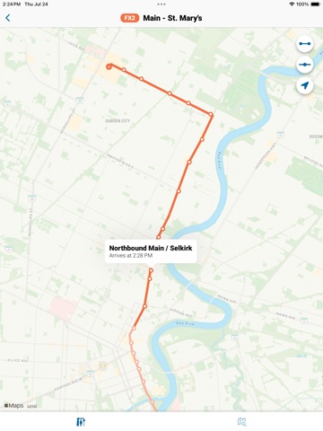 Winnipeg Transit (MB) iPad screenshot