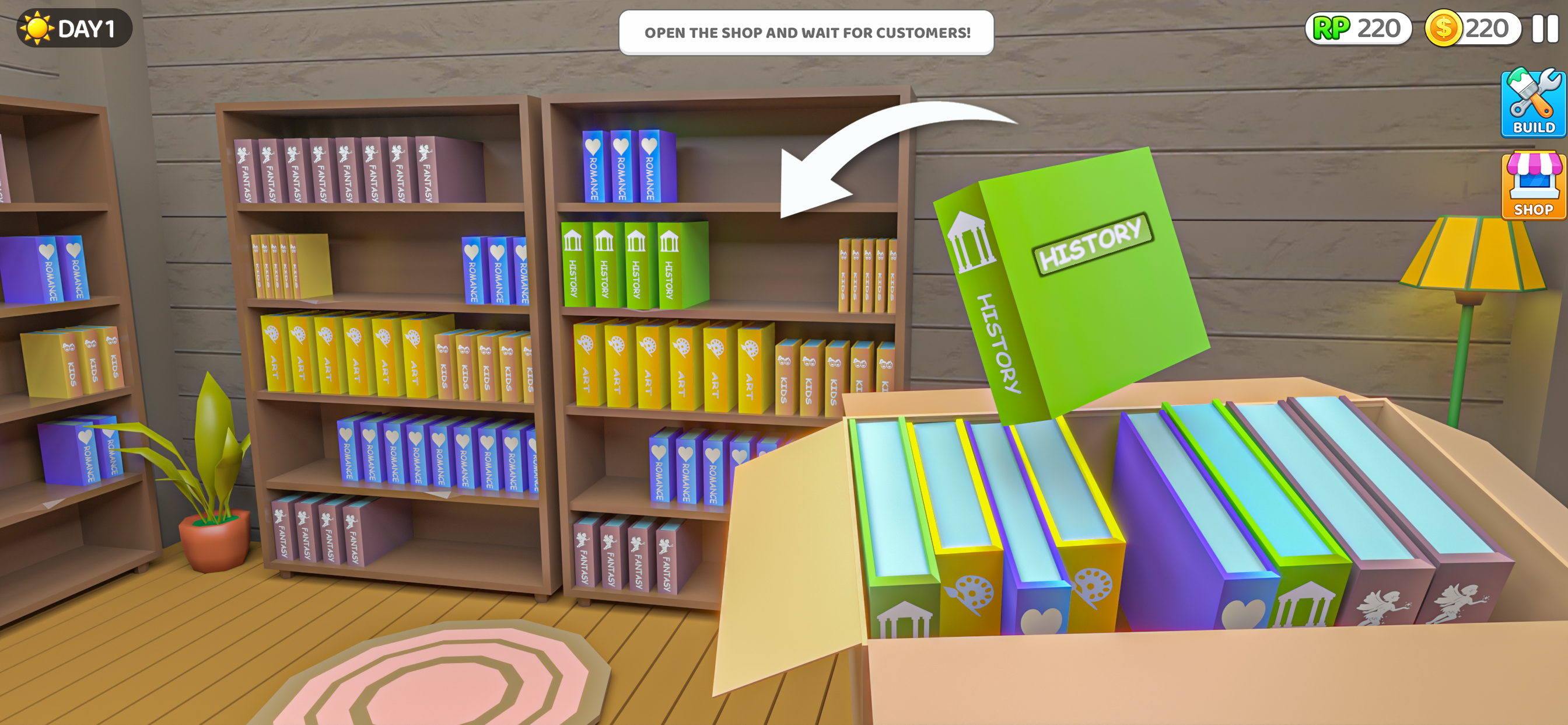 Cozy Bookshop Selling Game screenshot 4