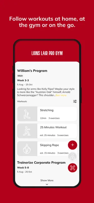 Lions Lair Pro Gym screenshot 3