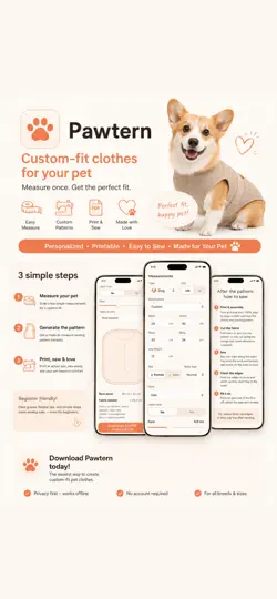 Capture d'écran de Pawtern - DIY Clothes For Pets sur iPhone 1