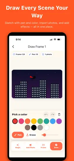 Capture d'écran de Sketudio: Animated Comic Maker sur iPhone 3