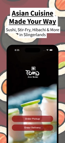 Tomo Asian Bistro iPhone screenshot