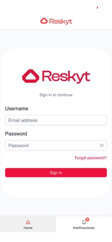Reskyt - Desarrollo apps móvil iPhone screenshot 1