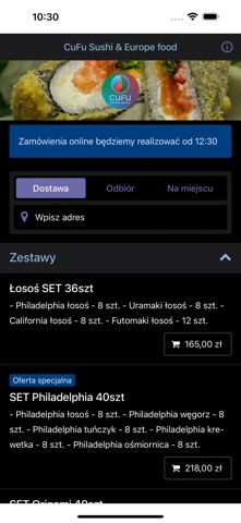 CuFu Sushi & Europe food screenshot