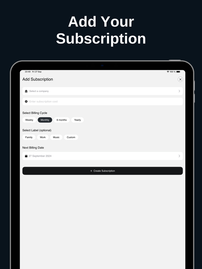 Cancel Subscriptions  Manager