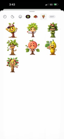 Giddy Fig Tree Stickers screenshot