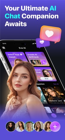 Eva:chat AI girlfriend iPhone screenshot