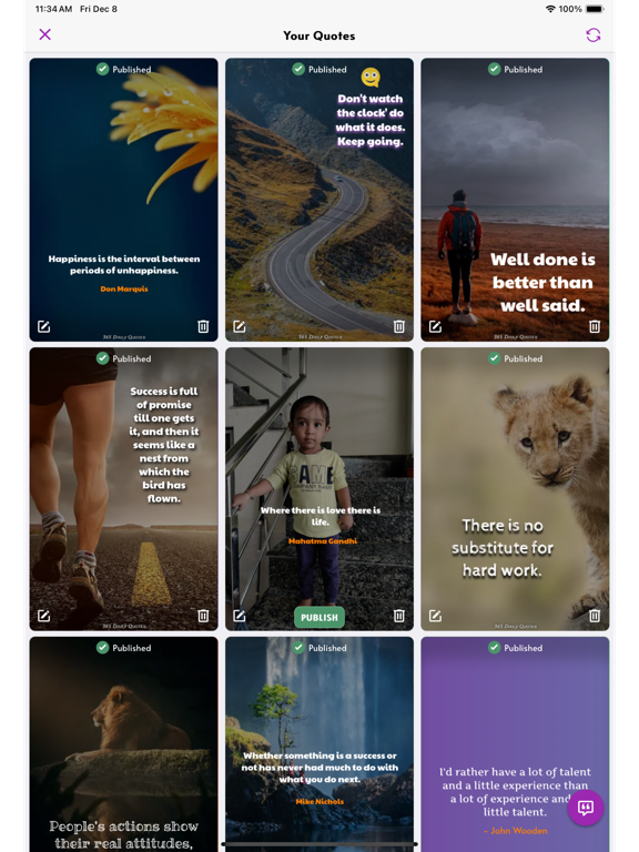 Motivation - 365 Daily Quotes iPad screenshot 7 - Health & Fitness app