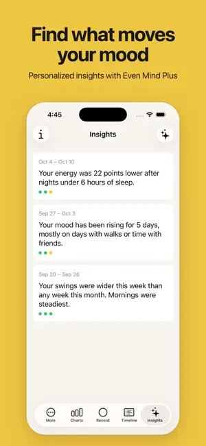 Even Mind: Track Mood & Energy screenshot 3