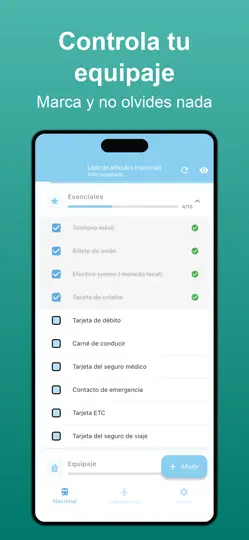 Captura de pantalla de Lista De Viaje - Equipaje en iPhone 2
