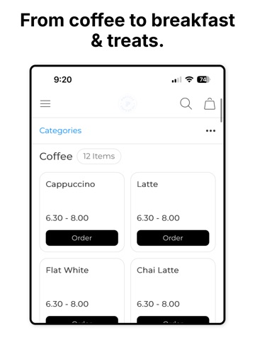 Pacific Coffee Co iPad screenshot
