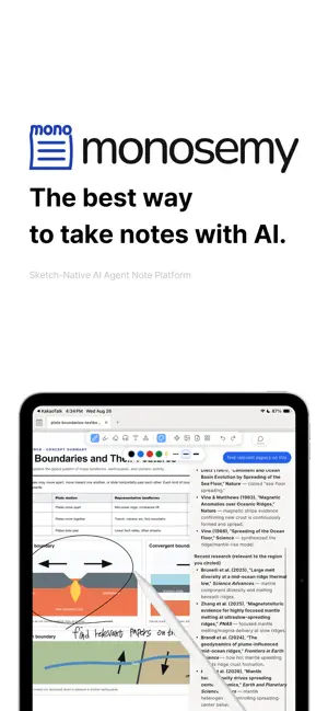 Monosemy: Notes, Sketches, AI screenshot 1