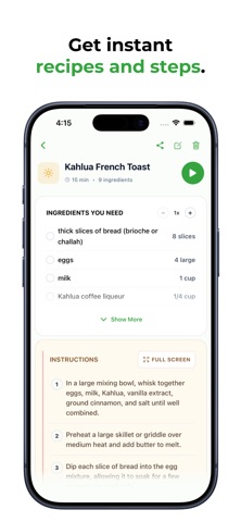 QuickRecipes: Recipe Saver iPhone screenshot