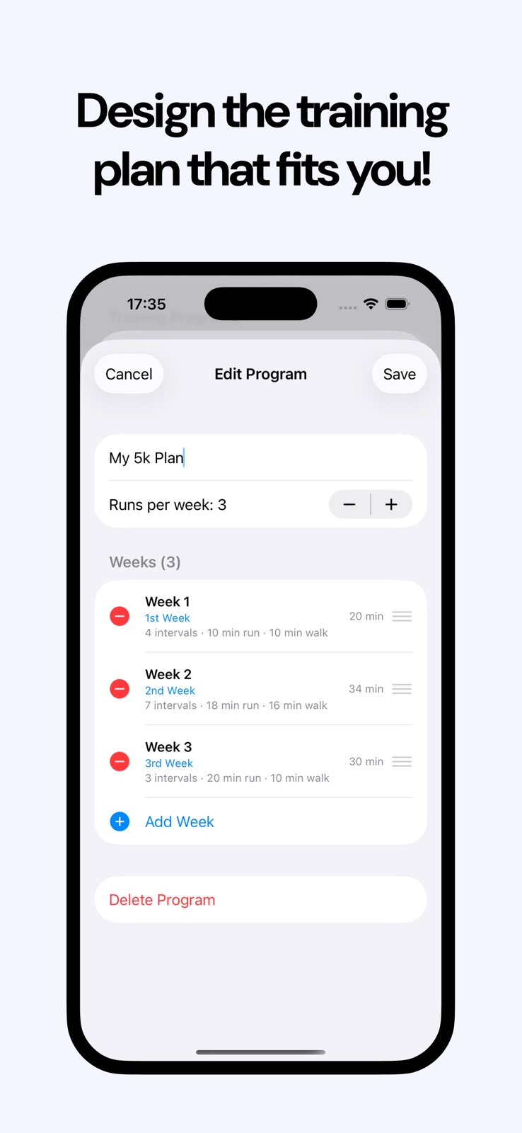 Interval Running Coach RunMate iphone screenshot 3