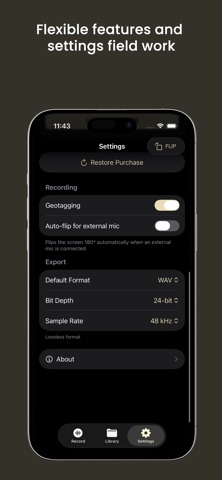 FieldKit Pro: Field Recorder iPhone screenshot