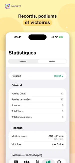 YamSheet screenshot 3