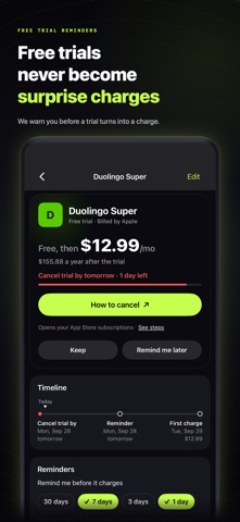 Radar: Subscription Tracker Screenshot 4 of 6