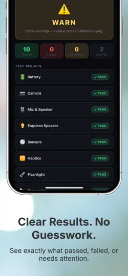 Captura de pantalla de PhoneVet en iPhone 2