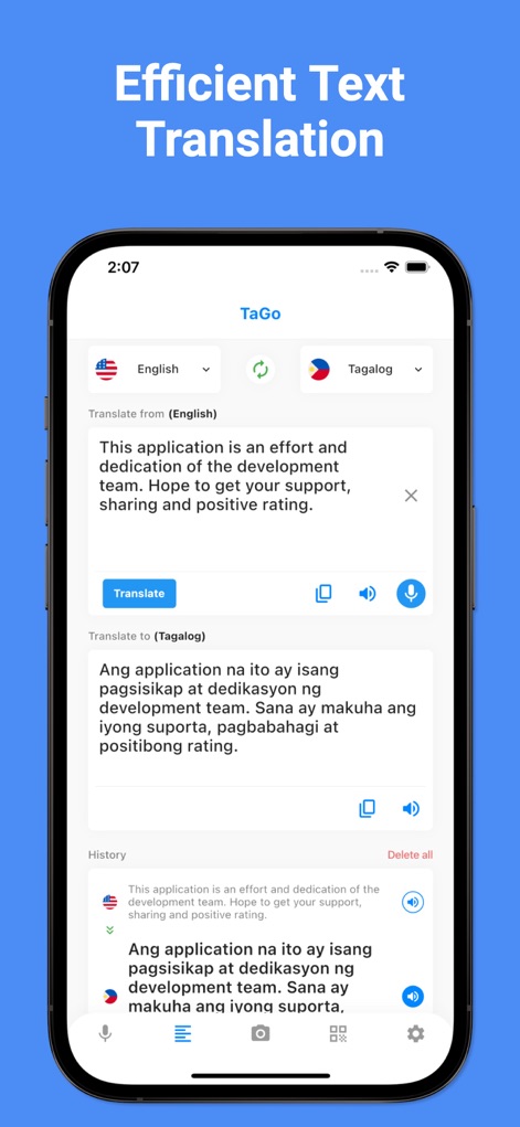 Tagalog, Filipino Translator + - Productivity App | MWM