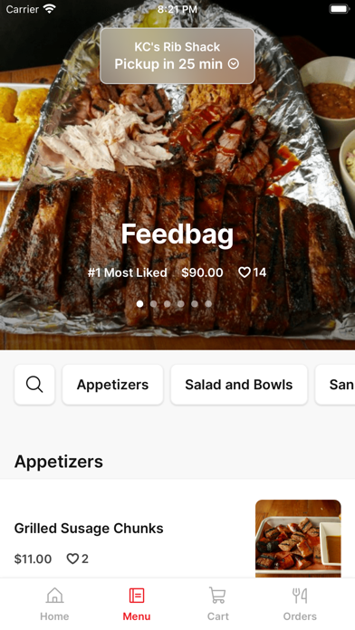 KC's Rib Shack To Go iPhone screenshot 2 - Food & Drink app