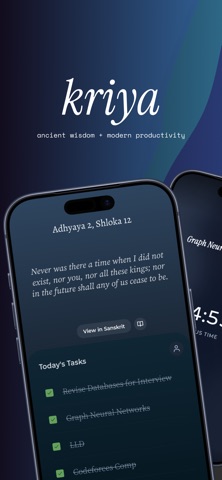 Kriya - Spiritual Productivity screenshot