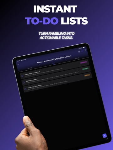 TalkToTask: Voice AI Tasks iPad screenshot