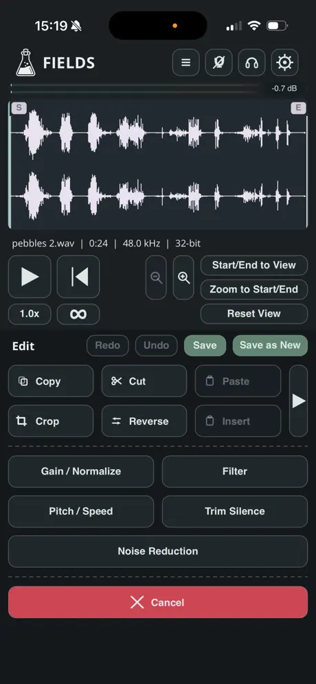 Fields - Audio Recorder screenshot 2