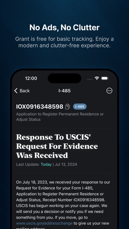 Grant: USCIS Case Tracker