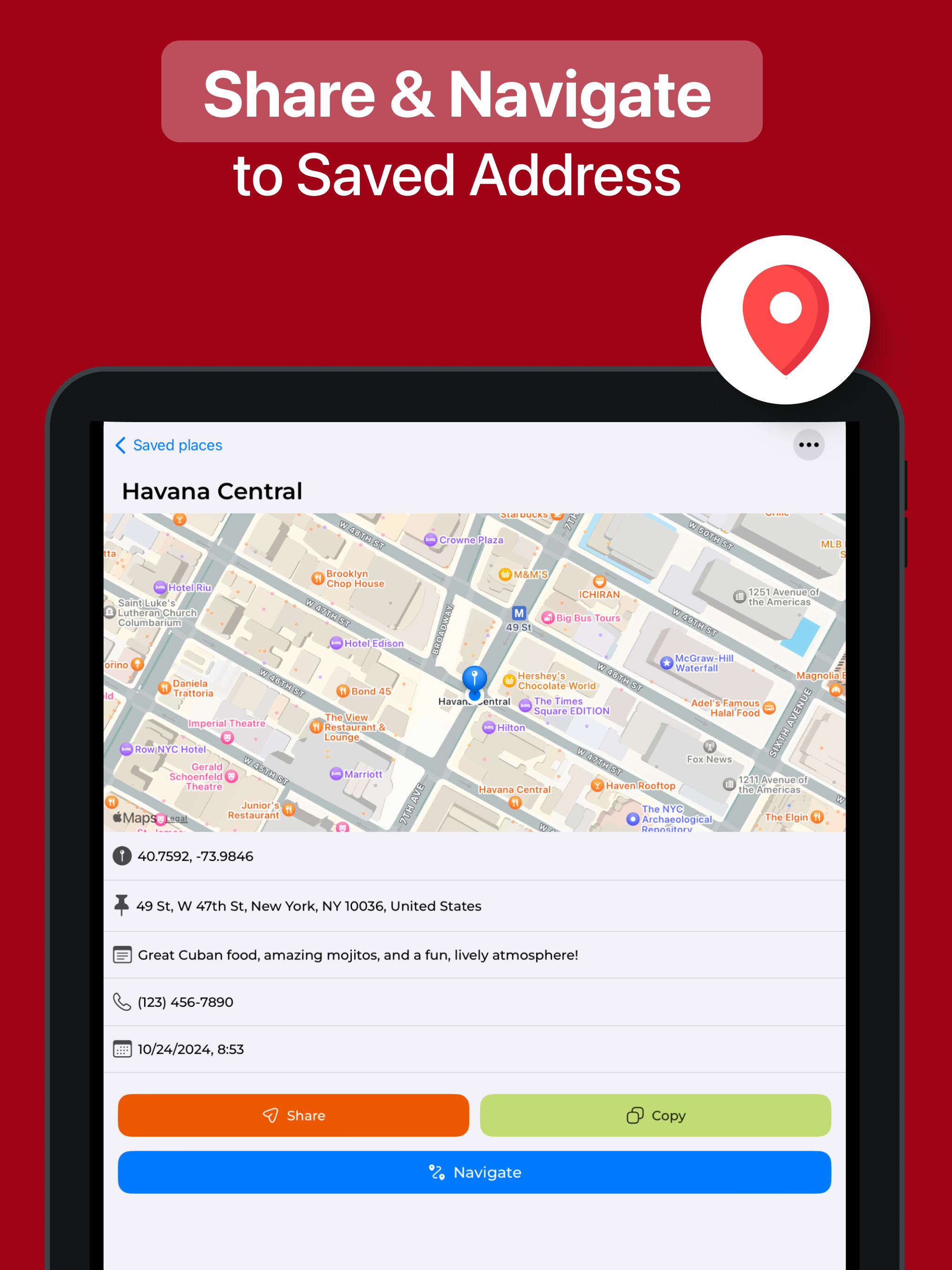 Location & GPS Saver - Share screenshot 8