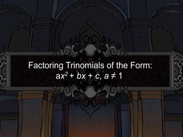 Factoring Trinomials - L57 iPad screenshot