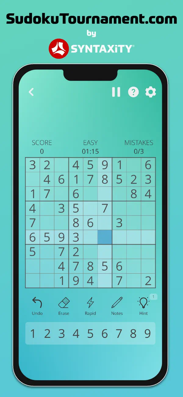Screenshot #1 pour SudokuTournament+