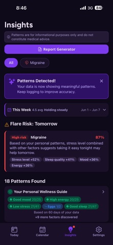 Flarely - Symptom Tracker Screenshot 7 of 8