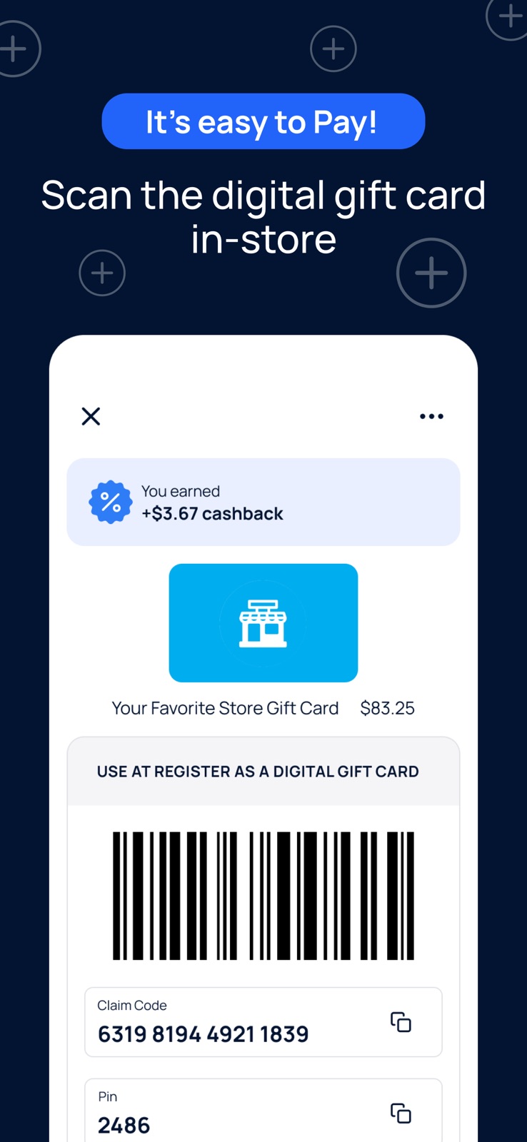 CashBack+ Pay iphone screenshot 4