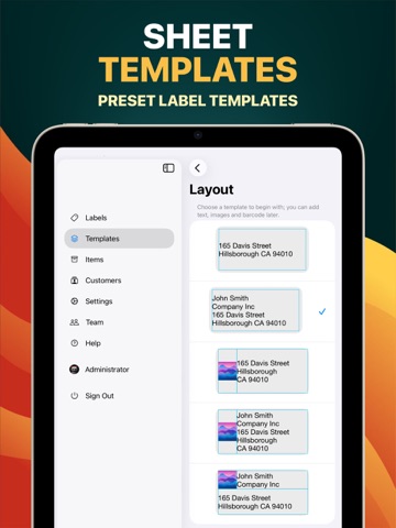 Label Maker - Print Master Pro iPad screenshot