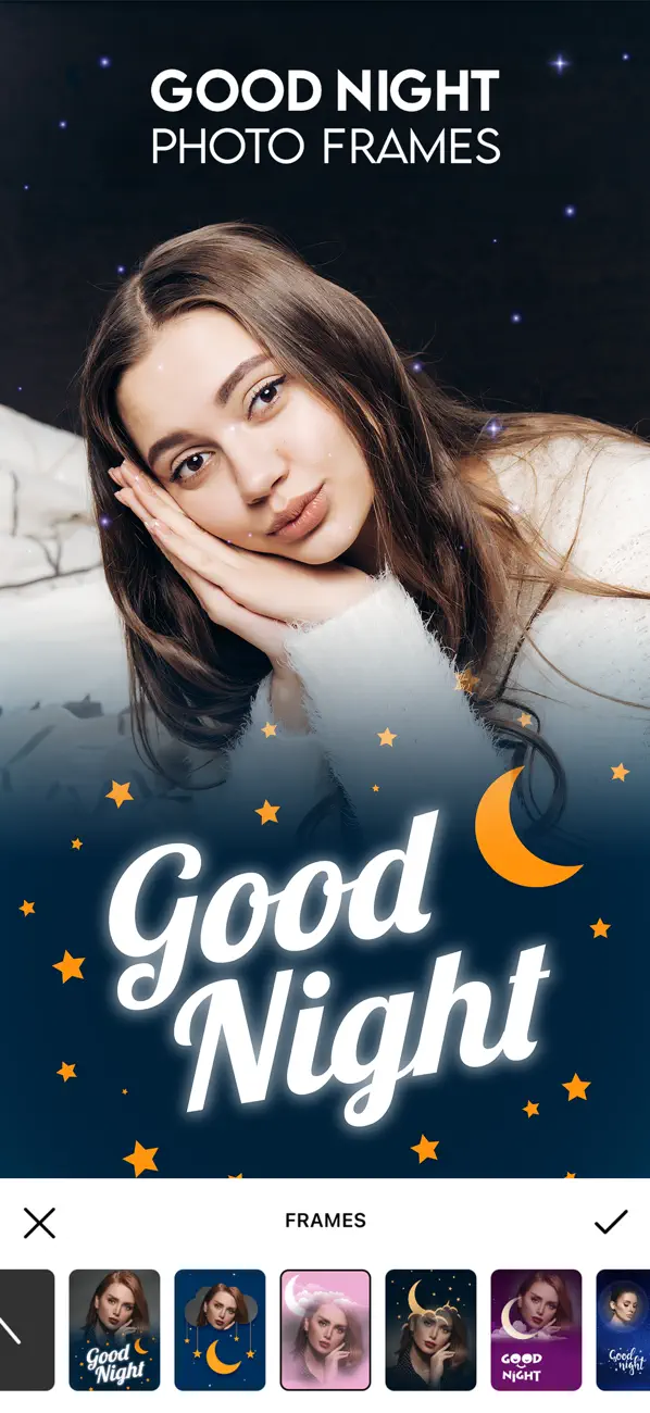 #1. Good Night Frames & Messages (iOS) By: Deepak Jalwa