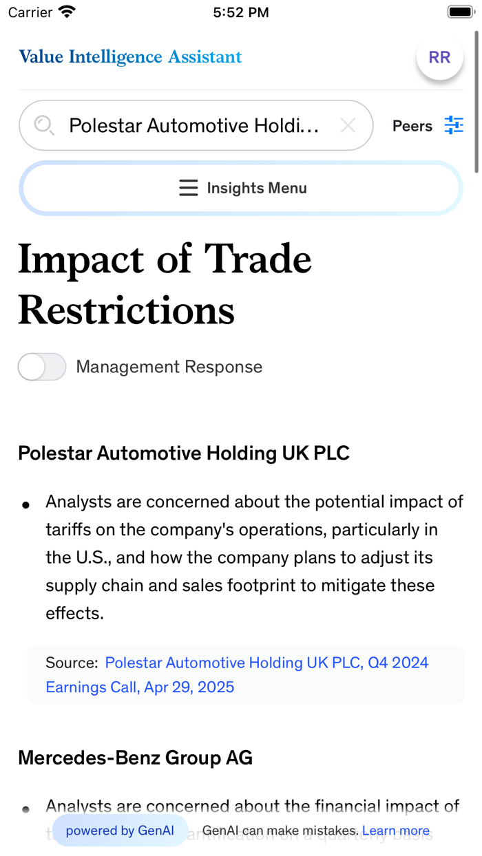 McKinsey Value Intelligence