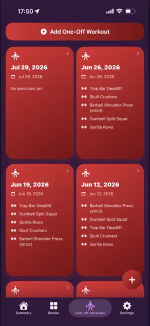 Strong Workout Tracker screenshot 3