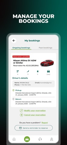 NÜ Car Rentals iPhone screenshot