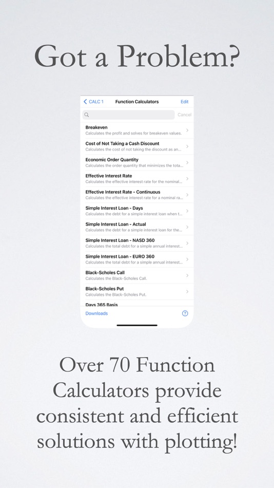 #3. CALC 1 Financial Calculator (iOS) Bởi: CalcFxC, LLC