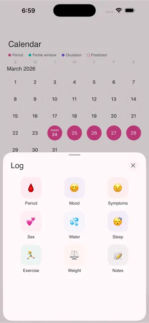 Naya - Period Tracker Calendar screenshot 4