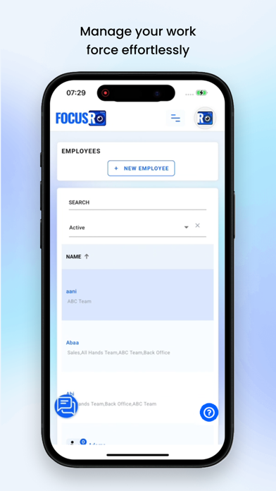 FocusRO Dashboard screenshot