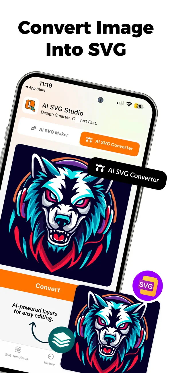#3. SVG Converter : AI SVG Maker (iOS) By: Muhammad Awais