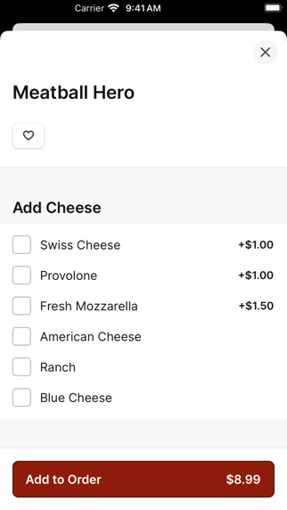 Fort Lee Pizzeria iPhone screenshot 3 - Food & Drink app
