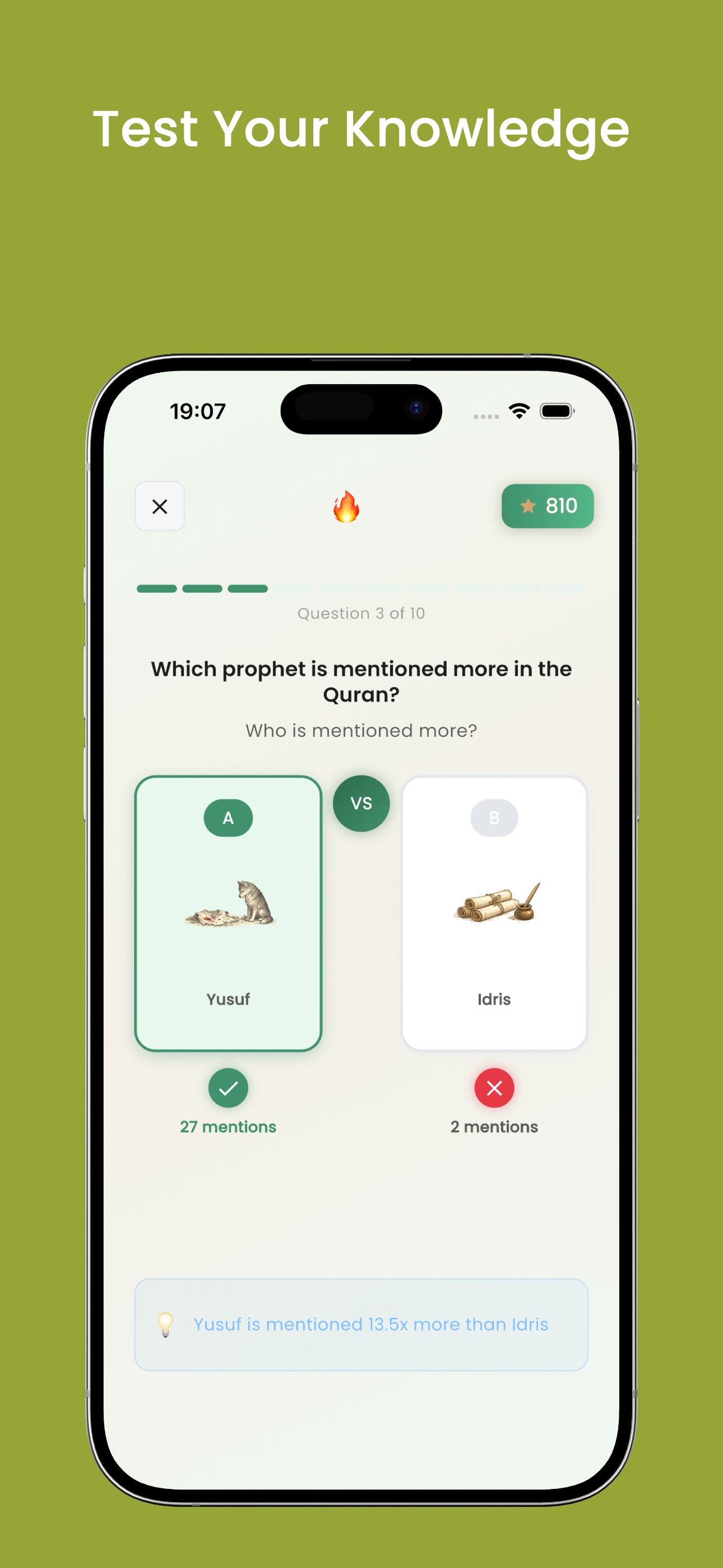 NabiNour - Prophets Quiz Game