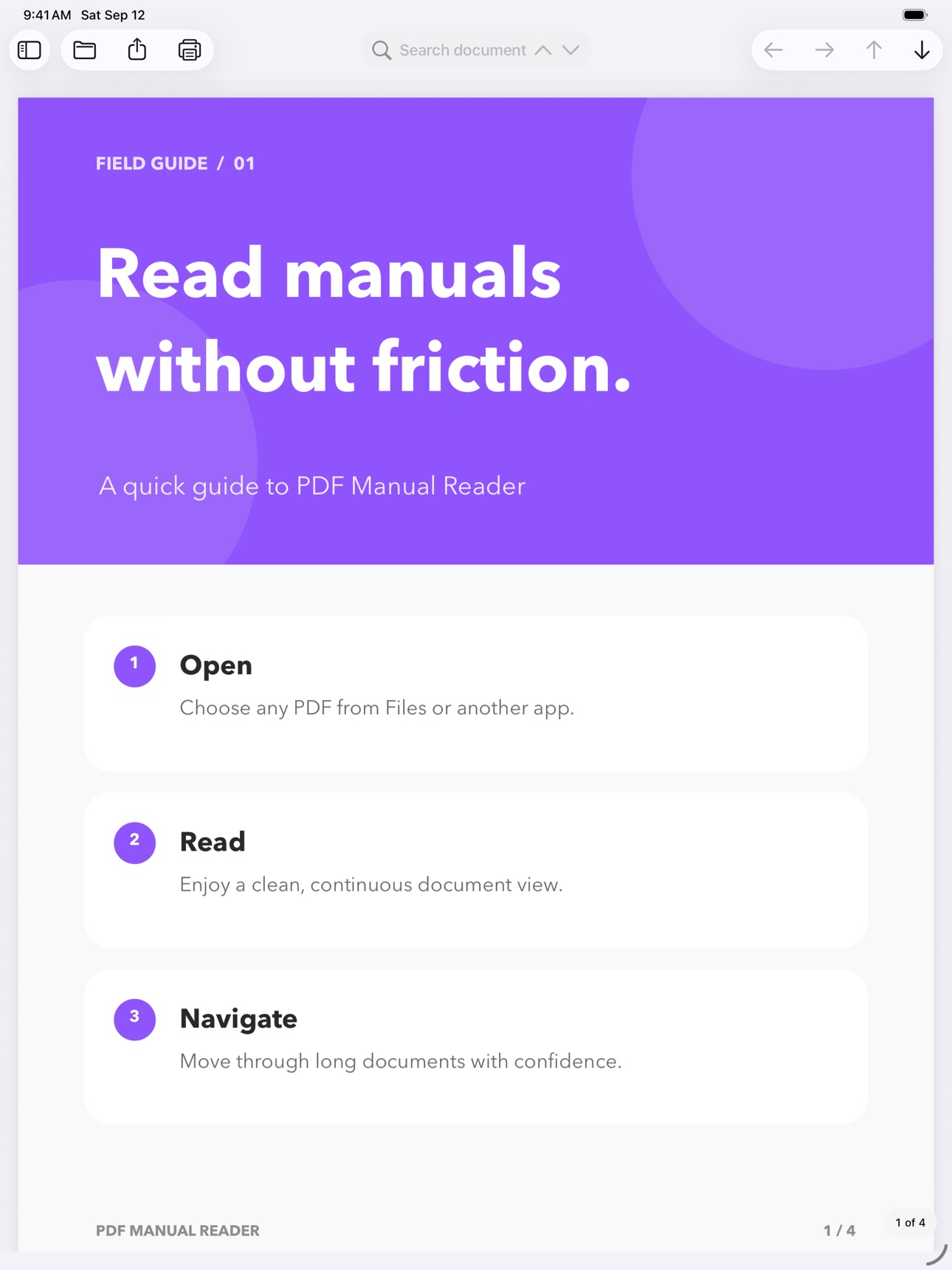 Screenshot 4 of PDF Manual Reader